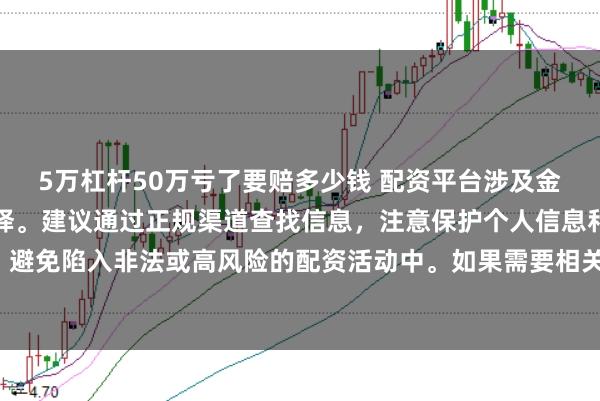 5万杠杆50万亏了要赔多少钱 配资平台涉及金融投资，一定要谨慎选择。建议通过正规渠道查找信息，注意保护个人信息和资金安全，避免陷入非法或高风险的配资活动中。如果需要相关服务，请咨询专业的金融顾问或机构。