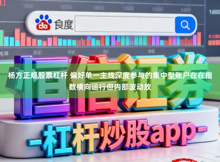 杨方正规股票杠杆 偏好单一主线深度参与的集中型账户在在指数横向运行但内部波动放