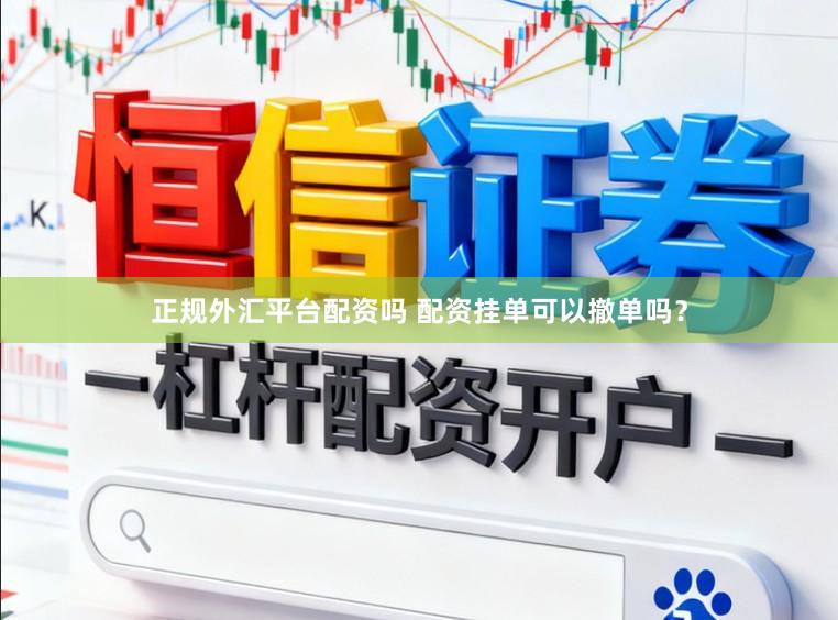 正规外汇平台配资吗 配资挂单可以撤单吗?