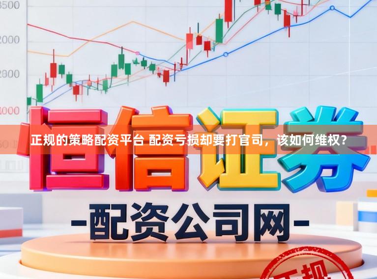 正规的策略配资平台 配资亏损却要打官司，该如何维权？